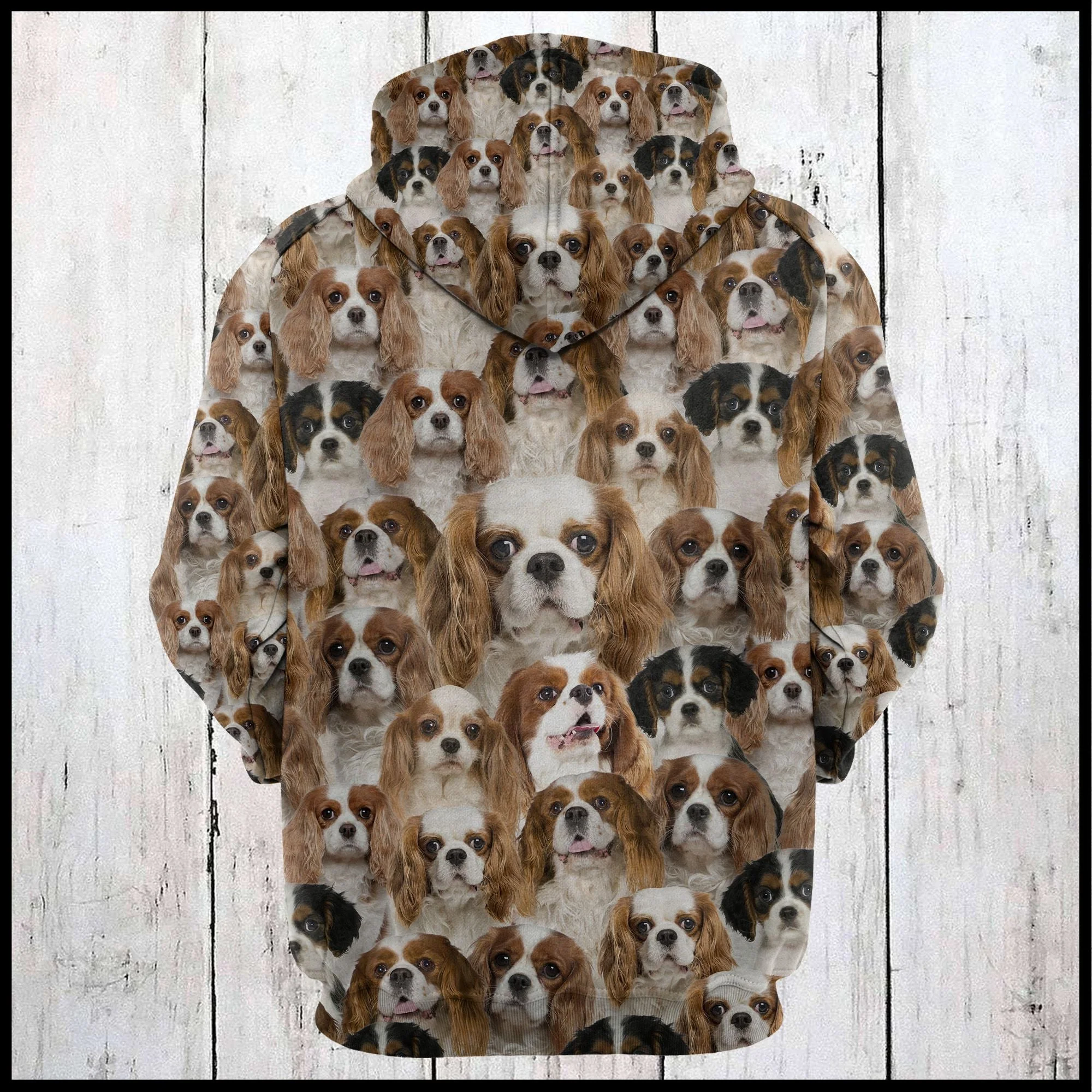 Cavalier King Charles Spanied Awesome Pullover Premium Hoodie, Perfect Outfit For Men And Women On Christmas New Year Autumn Winter - Image 3