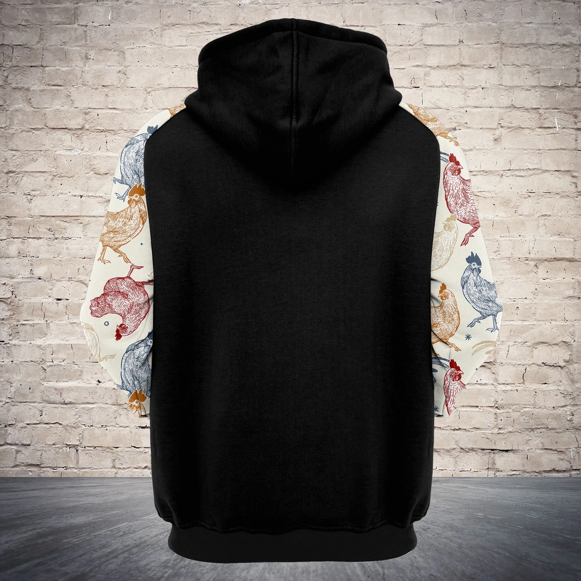 Chicken Pullover Premium Hoodie She's Beauty She's Grace, Perfect Outfit For Men And Women On Christmas New Year Autumn Winter - Image 3