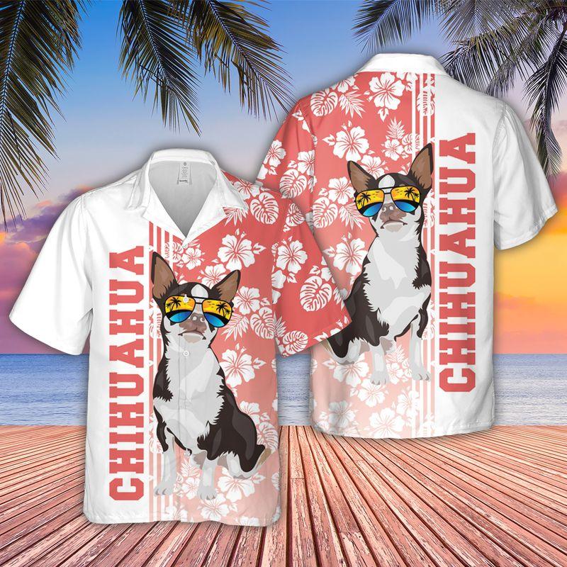 Chihuahua Dog Aloha Hawaiian Shirts For Summer, Tropical Hawaiian Shirt For Men Women Outfit, Beachwear Gift For Dog Lovers, Friend, Dog Mom Dad - Image 2