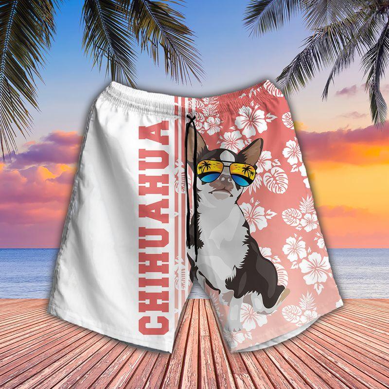 Chihuahua Dog Aloha Hawaiian Shirts For Summer, Tropical Hawaiian Shirt For Men Women Outfit, Beachwear Gift For Dog Lovers, Friend, Dog Mom Dad - Image 3