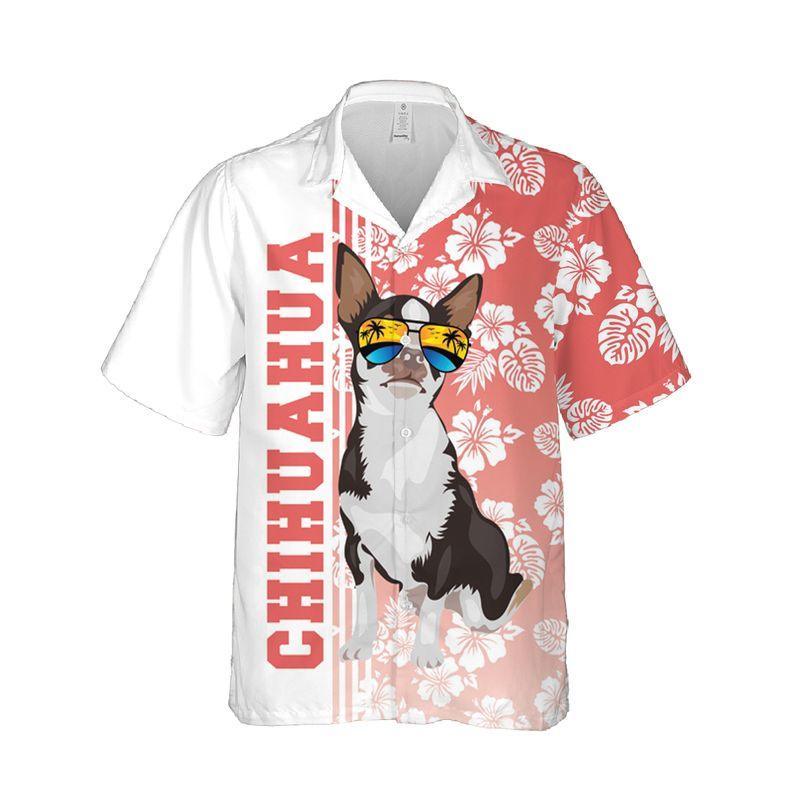 Chihuahua Dog Aloha Hawaiian Shirts For Summer, Tropical Hawaiian Shirt For Men Women Outfit, Beachwear Gift For Dog Lovers, Friend, Dog Mom Dad - Image 4