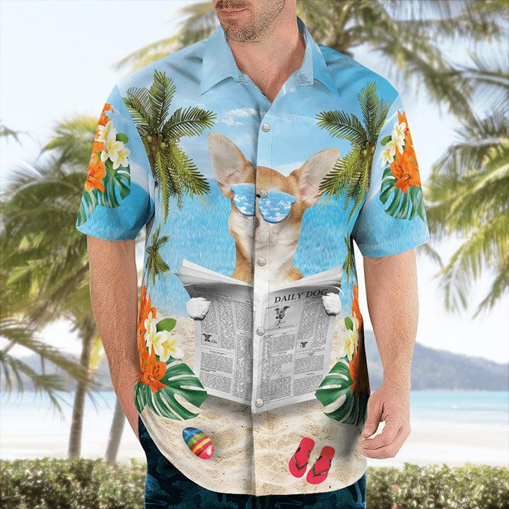 Chihuahua Hawaii Shirt - Summer Beach Tropical Leaves Hawaii Shirt - Perfect Gift For Dog Lovers Friend, Family - Image 2
