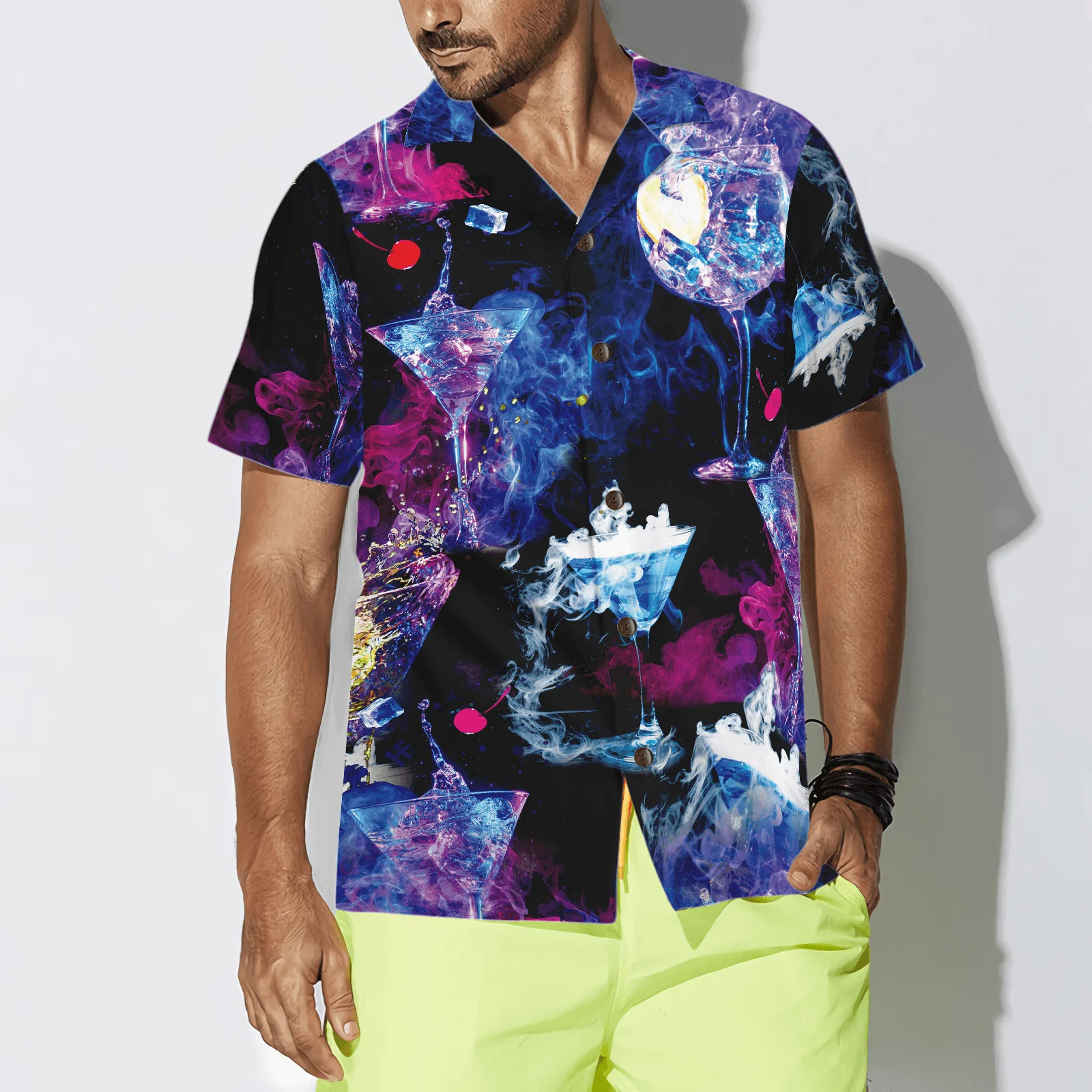 Cocktail Bartender Hawaiian Shirt - Colorful Summer Aloha Shirt For Men Women, Perfect Gift For Friend, Family, Husband, Wife, Boyfriend, Girlfriend - Image 4