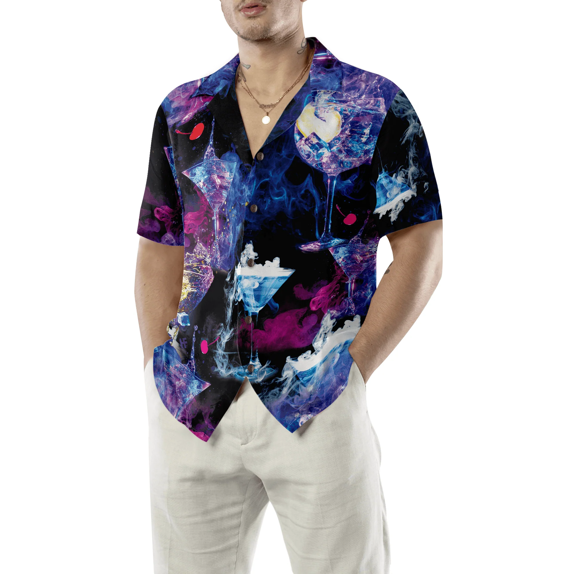 Cocktail Bartender Hawaiian Shirt - Colorful Summer Aloha Shirt For Men Women, Perfect Gift For Friend, Family, Husband, Wife, Boyfriend, Girlfriend - Image 5