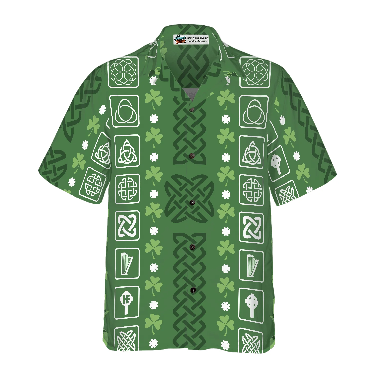 Collection Of Celtic Irish Happy St Patrick's Day Hawaiian Shirt, Colorful Summer Aloha Shirts For Men Women, Perfect Gift For Husband, Wife, Friend - Image 2