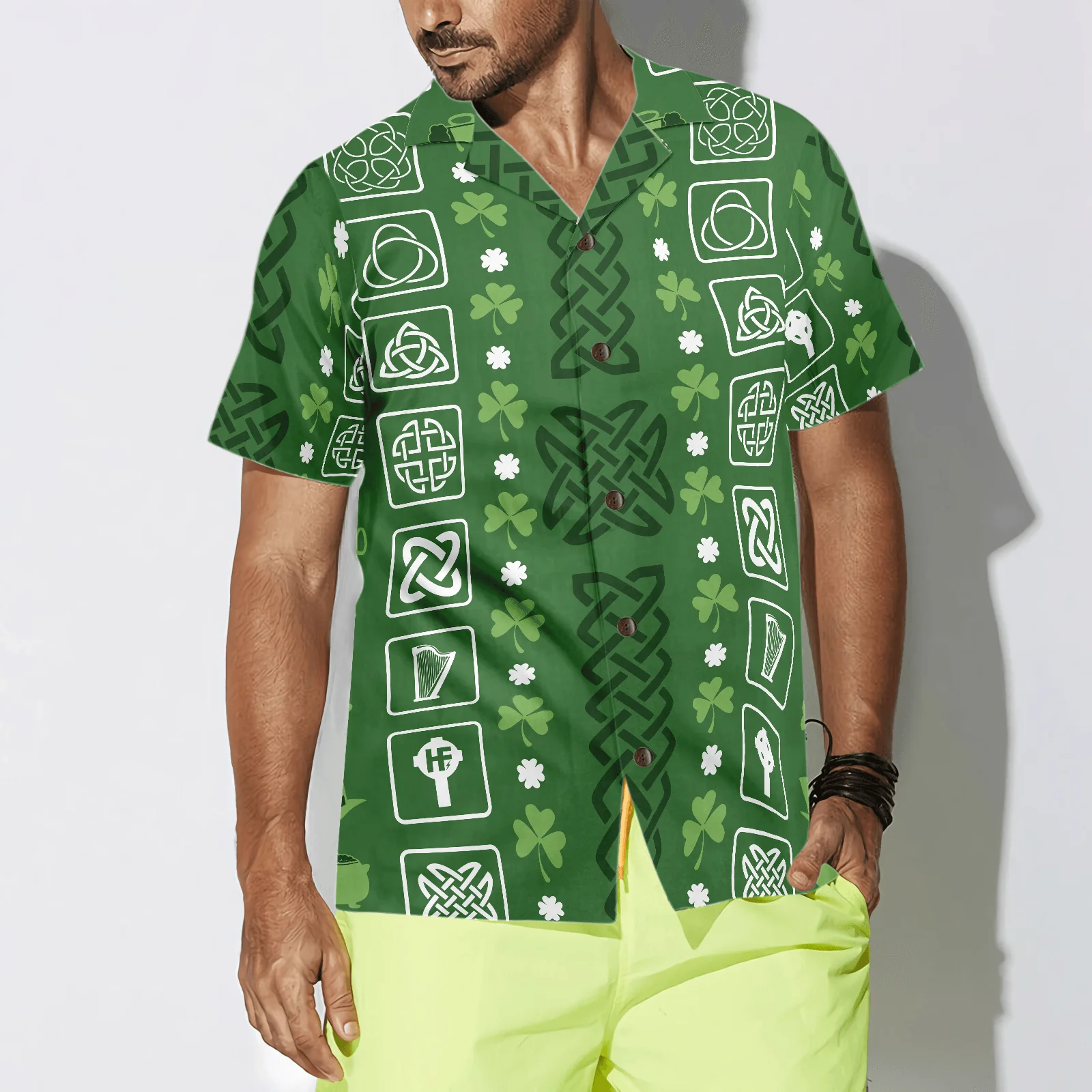 Collection Of Celtic Irish Happy St Patrick's Day Hawaiian Shirt, Colorful Summer Aloha Shirts For Men Women, Perfect Gift For Husband, Wife, Friend - Image 5