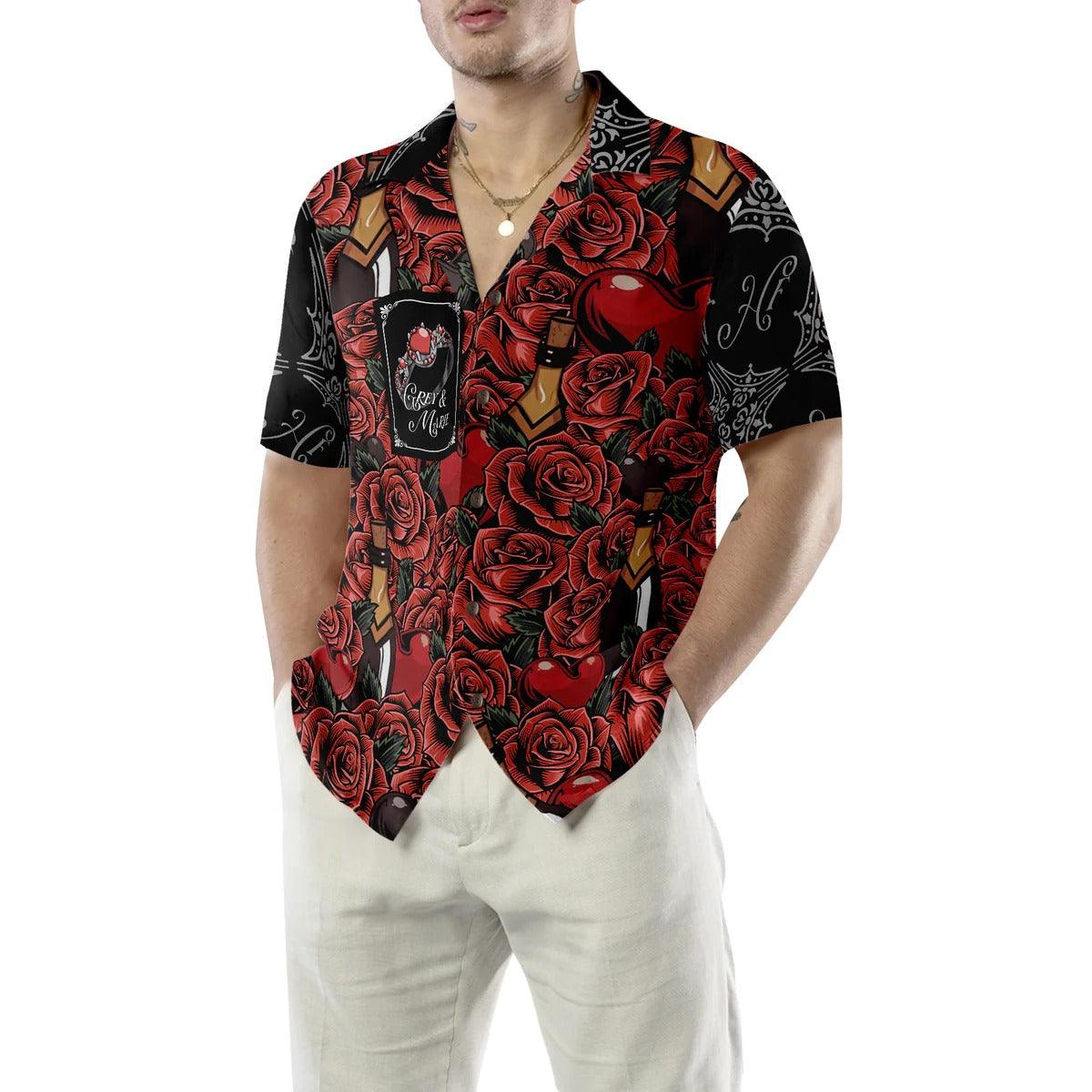 Color Of Love Red Flower Sticker Custom Hawaiian Shirt - Perfect Gift For Lover, Friend, Family - Image 3