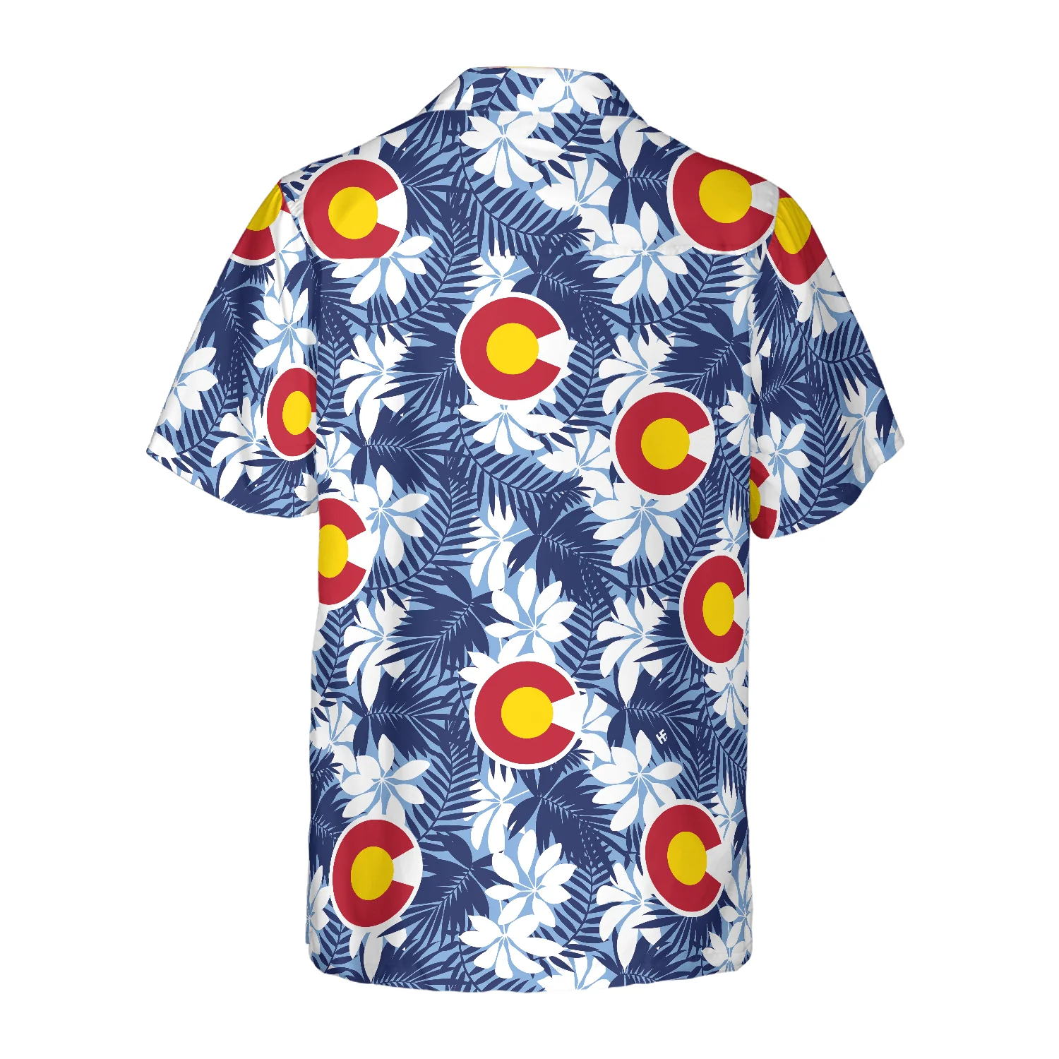 Colorado Flag Seamless Pattern USA Hawaiian Shirt, Colorful Summer Aloha Shirts For Men Women, Perfect Gift For Husband, Wife, Boyfriend, Friend - Image 2