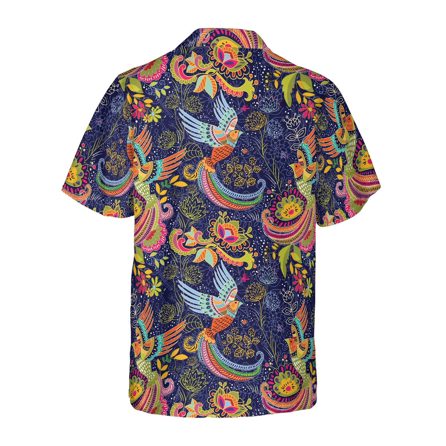 Colorful Hummingbird Mandala Hawaiian Shirt, Colorful Summer Aloha Shirts For Men Women, Perfect Gift For Husband, Wife, Boyfriend, Friend - Image 2