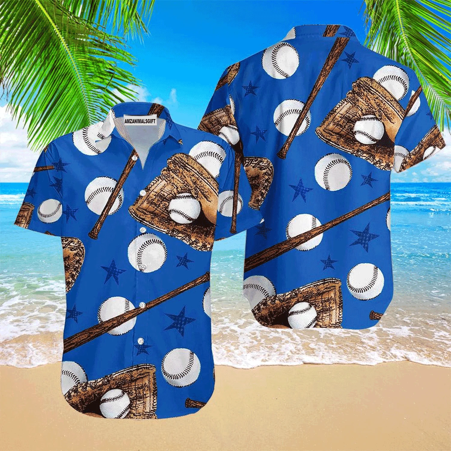Baseball Hawaiian Shirt, American Baseball Star Hawaiian Shirt For Men & Woman, Perfect Gift For Baseball Lovers - Image 2