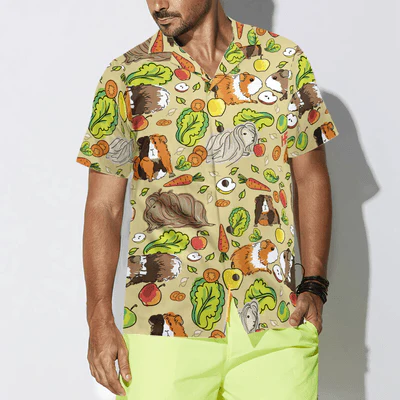 Guinea Pig Hawaiian Shirt, Cute Guinea Pig Aloha Shirt For Men - Perfect Gift For Husband, Boyfriend, Friend, Family - Image 5