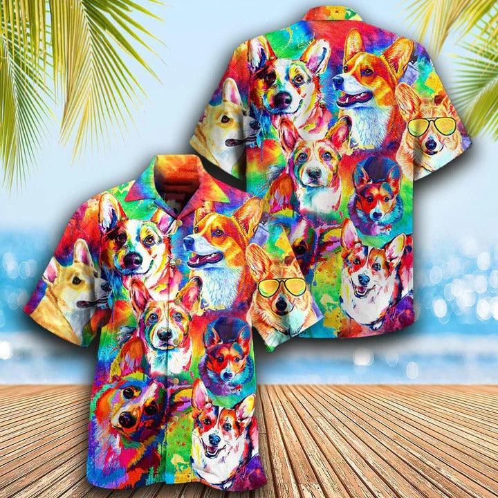 Corgi Aloha Hawaii Shirt - Corgi Don't Care Hawaiian Shirt For Summer - Perfect Gift For Dog Lovers, Friend, Family - Image 2