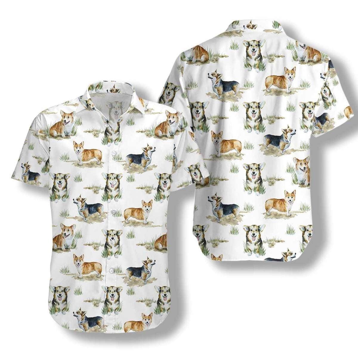 Corgi Hawaiian Shirts For Summer - Smiling Corgi Aloha Shirts - Perfect Gift For Men, Women, Corgi Lovers, Dog Lovers