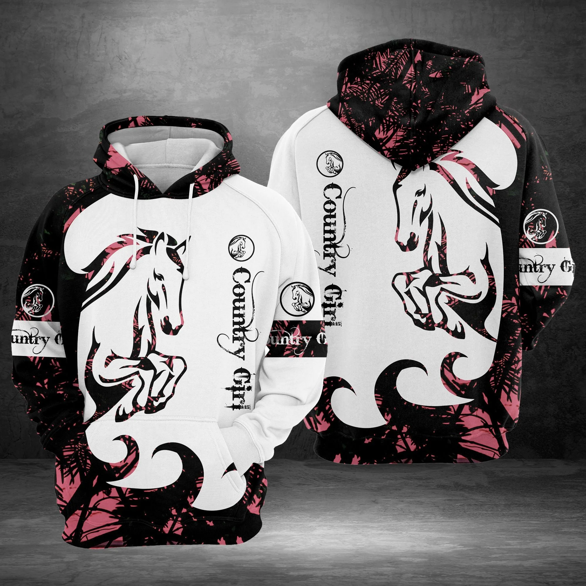 Country Girl Horse Pullover Premium Hoodie, Perfect Outfit For Men And Women On Christmas New Year Autumn Winter - Image 3