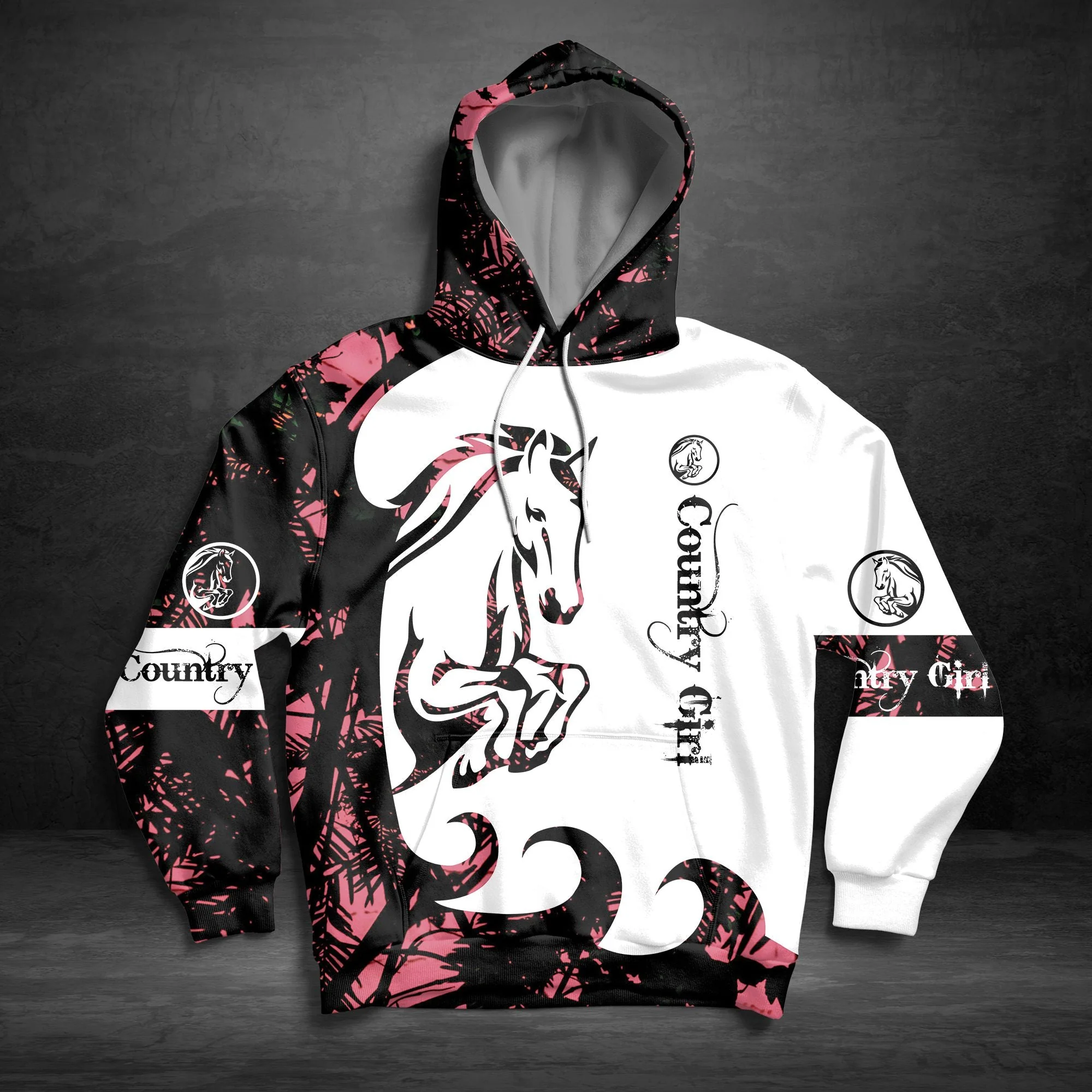 Country Girl Horse Pullover Premium Hoodie, Perfect Outfit For Men And Women On Christmas New Year Autumn Winter - Image 4