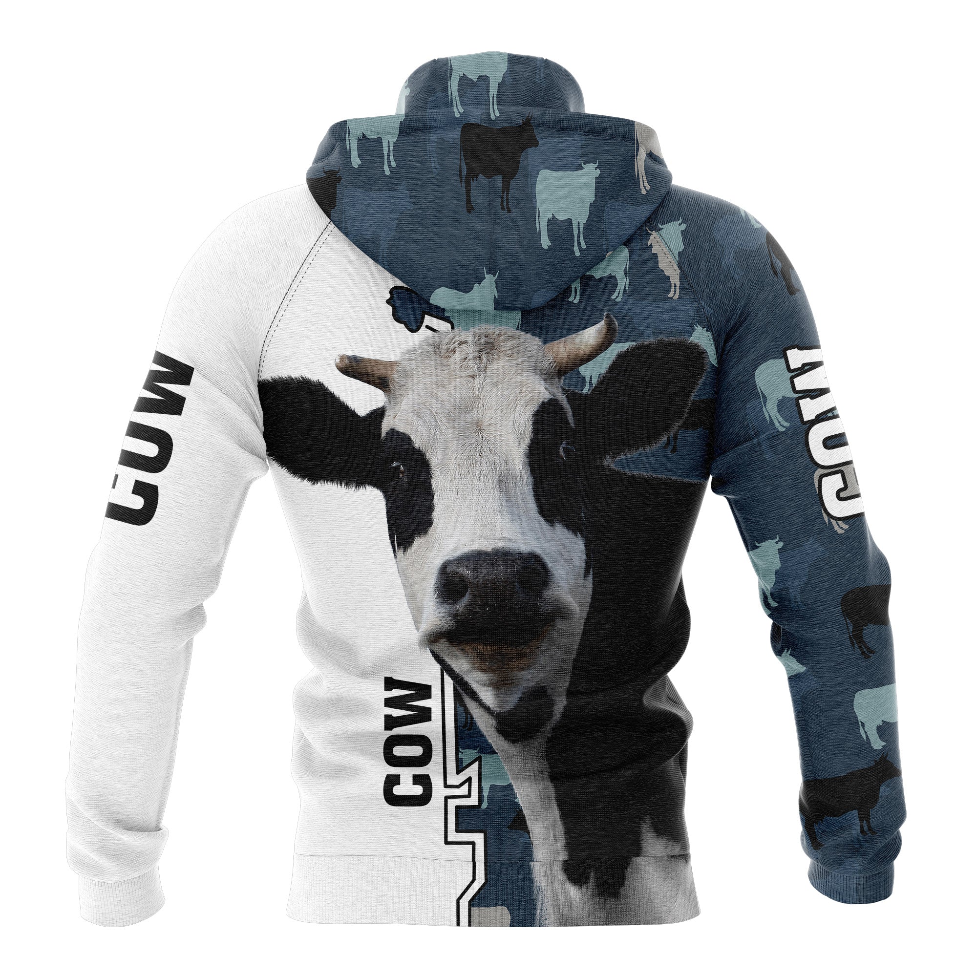 Cow Lover Camo Premium Hoodie, Perfect Outfit For Men And Women On Christmas New Year Autumn Winter - Image 3