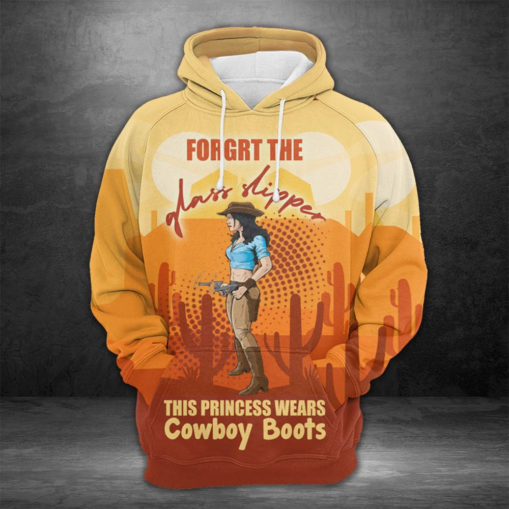Cowboy Girl Pullover Premium Hoodie Forget The Glass Shipper, Perfect Outfit For Men And Women On Christmas New Year Autumn Winter - Image 3