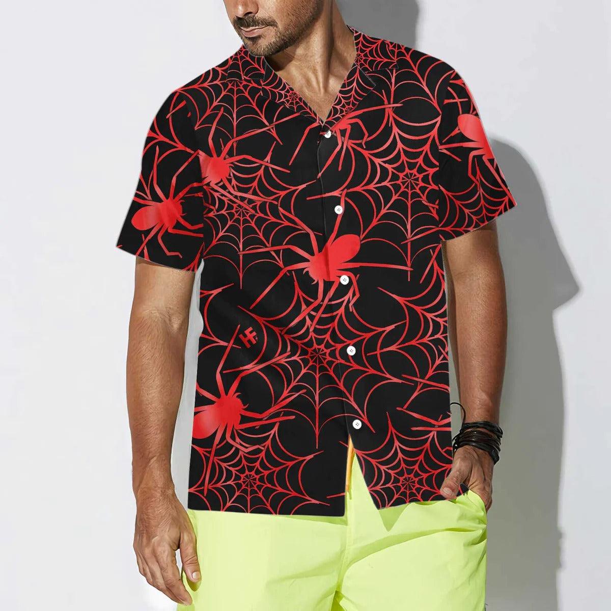 Creepy Spider Halloween Hawaiian Shirt - Perfect Gift For Lover, Friend, Family - Image 3