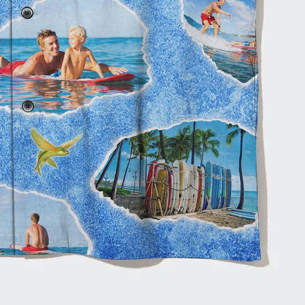 Custom Aloha Hawaii Shirt - Custom Photo Top Moments Personalized Hawaiian Shirt For Summer - Perfect Gift For Dog Lovers, Friend, Family - Image 4