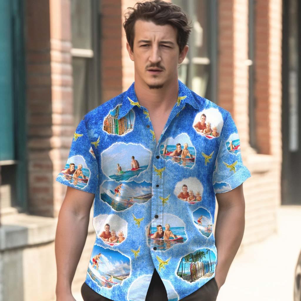 Custom Aloha Hawaii Shirt - Custom Photo Top Moments Personalized Hawaiian Shirt For Summer - Perfect Gift For Dog Lovers, Friend, Family - Image 5
