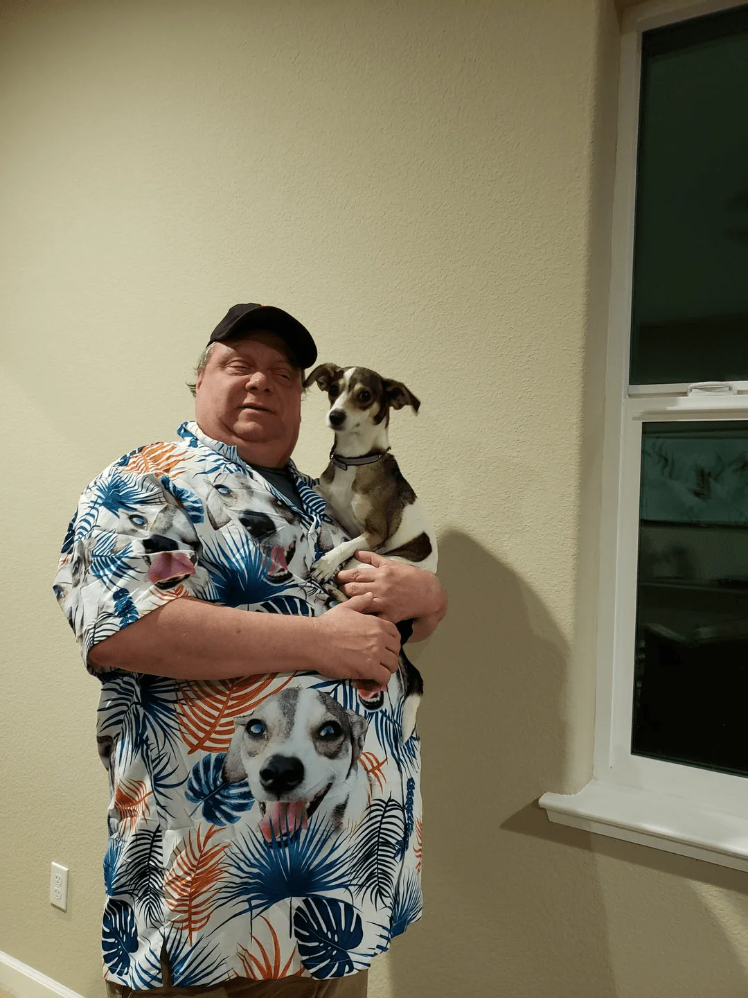 Custom Aloha Hawaiian Shirts With Dog Face - Leaves Pattern White Color Aloha Shirt, Custom Dog Pet Face Aloha Hawaiian Shirts & Tops For Men, Women - Image 7