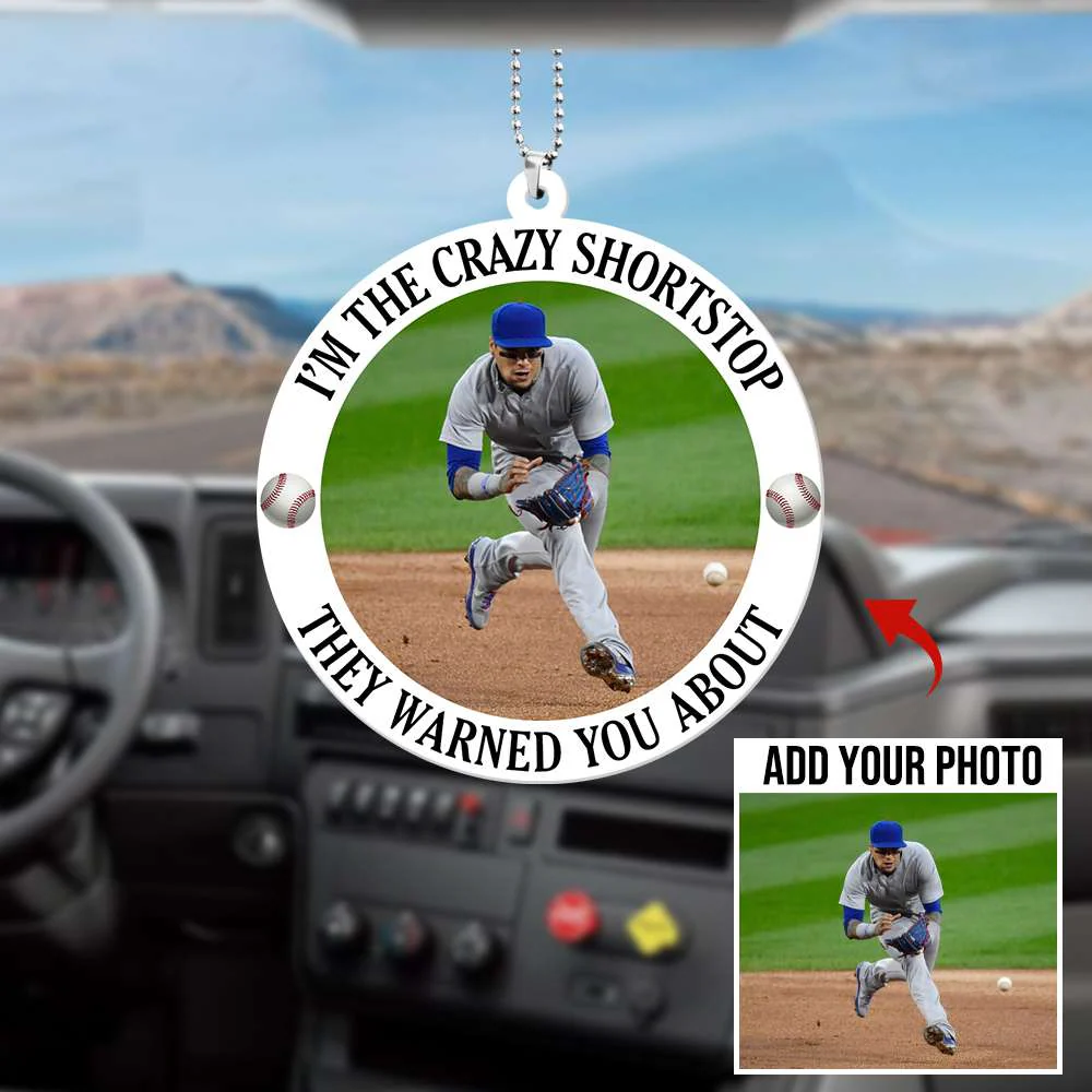 Custom Baseball Acrylic Ornament, Personalized Baseball I Am The Crazy Acrylic Ornament - Perfect Gift For Baseball Lover, Christmas, New Year - Image 2