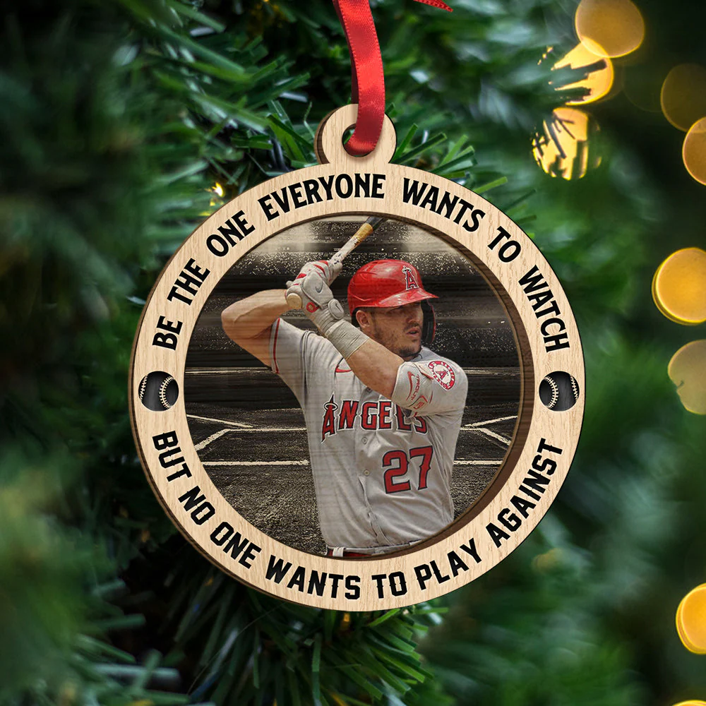 Custom Baseball Wooden Ornament, Personalized Photo Baseball Be The One Everyone Wants To Watch Wooden Ornament - Perfect Gift For Baseball Lover, Christmas, New Year - Image 2