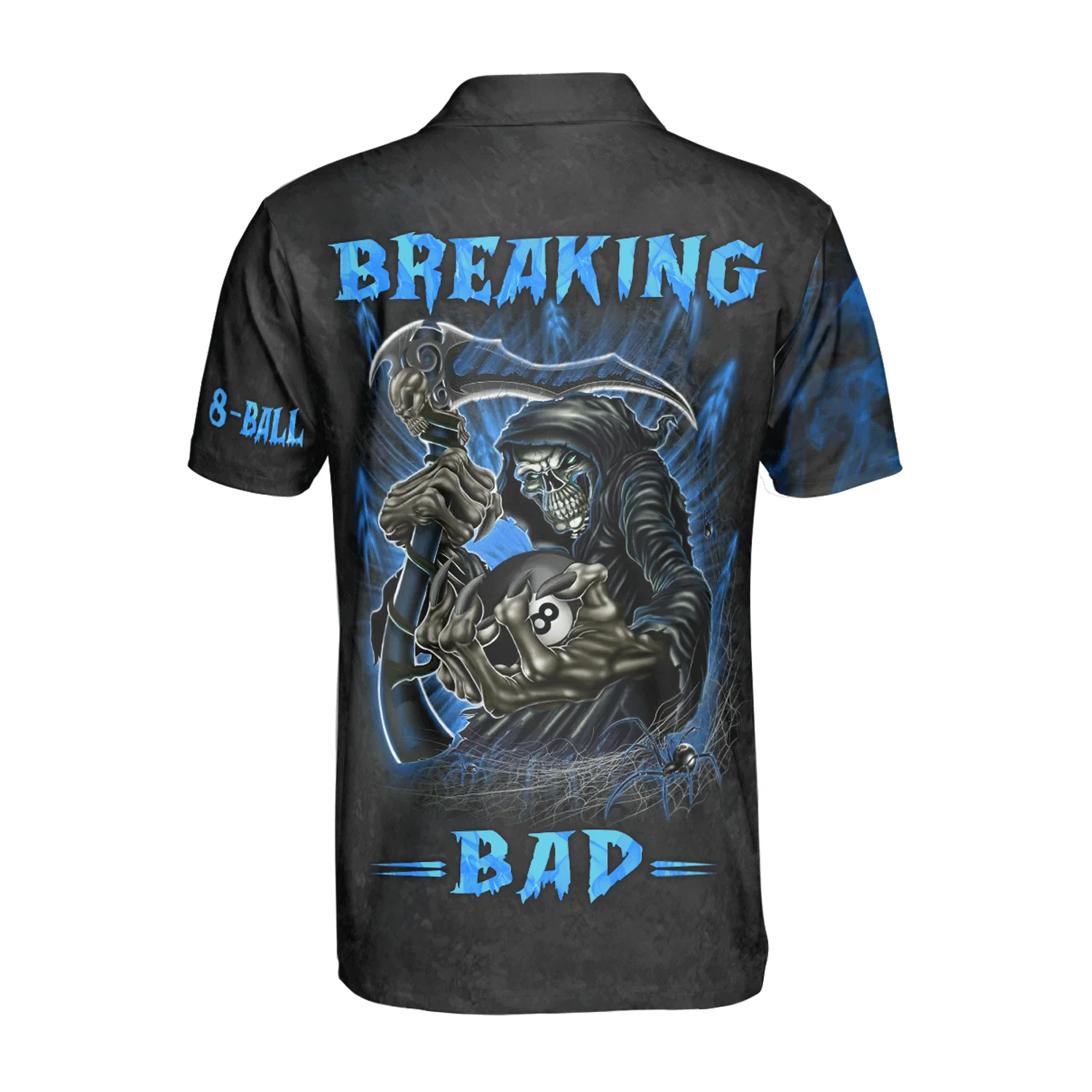 Custom Billiard Men Polo Shirt - Breaking Bad Billiard Pool 8 Ball Personalized Name Polo Shirt, Perfect Billiard Polo Shirt For Men, Billiard Players - Image 4