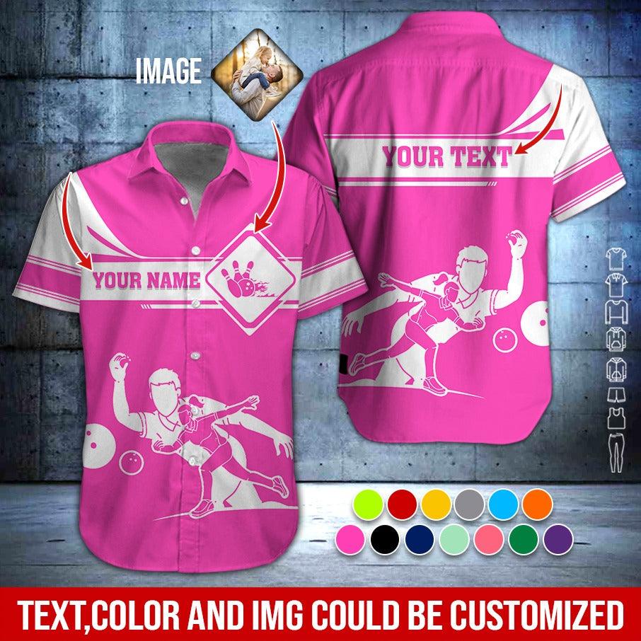 Custom Bowling Aloha Hawaiian Shirt - Cool Men & Women Playing Bowling Personalized Name Hawaiian Shirt For Men & Women, Bowling Lover