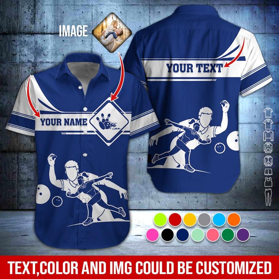 Custom Bowling Aloha Hawaiian Shirt - Cool Men & Women Playing Bowling Personalized Name Hawaiian Shirt For Men & Women, Bowling Lover - Image 4