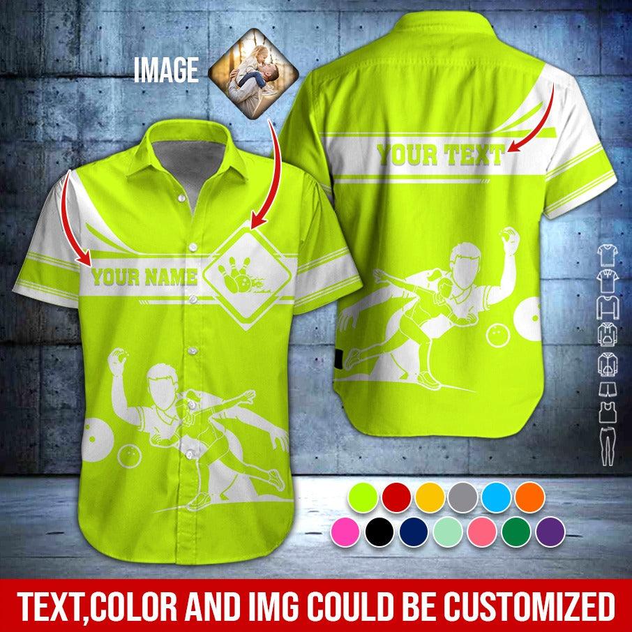 Custom Bowling Aloha Hawaiian Shirt - Men & Women Playing Bowling Personalized Name Hawaiian Shirt For Men & Women, Bowling Lover - Image 3
