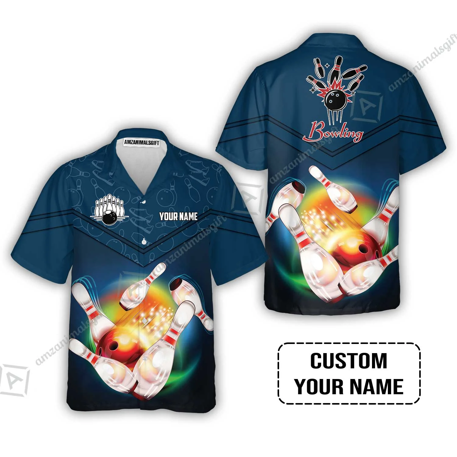 Custom Bowling Long Polo Shirt- Amazing Bowling Ball Pattern And Shoe Personalized Name Long Polo Shirt - Image 6
