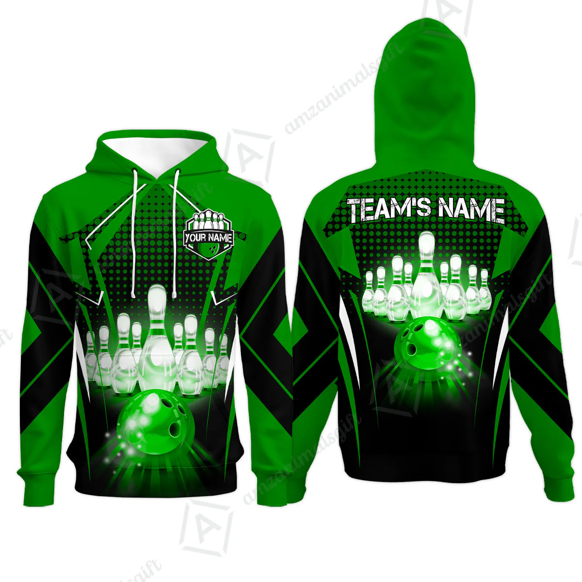 Custom Bowling Team Jerseys Polo Shirts, Bowling uniforms Ball & Pins Multicolor Jersey For Tournament Team Men Women Bowlers - Image 33