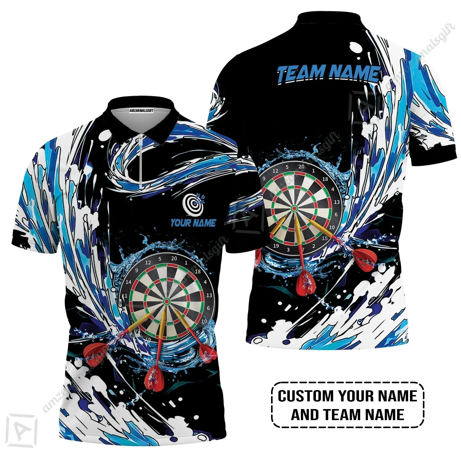 Custom Breath Of Water Darts Hoodie, Personalized Darts For Team Hoodie - Image 3