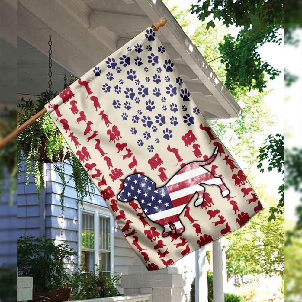 Dachshund Dog 4th July American Flag, Dachshund Dog Independence Day American Flag, Fourth Of July American Flag, Happy 4th Of July USA Flag - Image 3