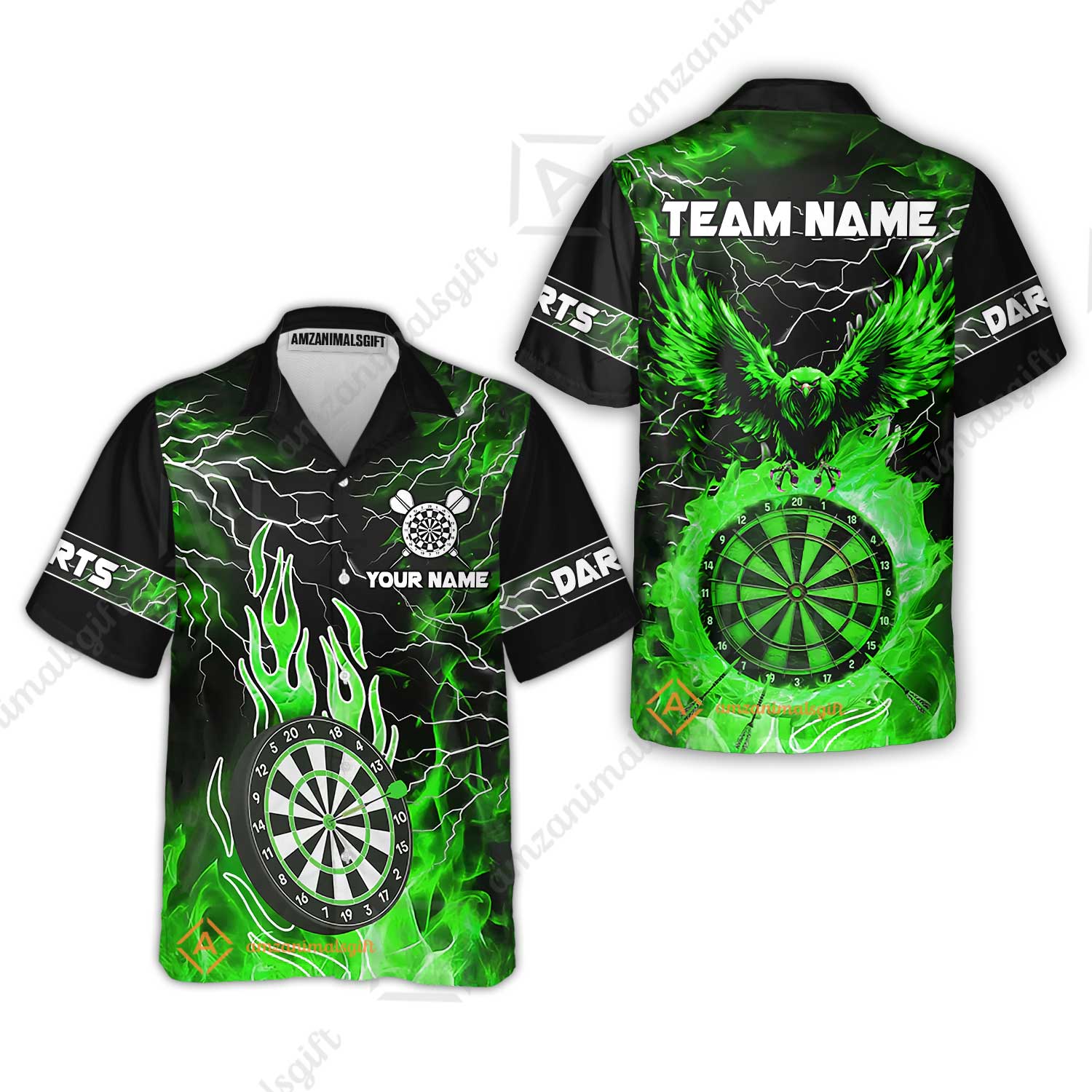 Custom Darts Team Jersey, Dartboard Fire Flame Custom Eagle Darts Jersey Polo Quarter-Zip Shirts, Custom Name And Team Name Darts Uniforms Jersey - Image 35