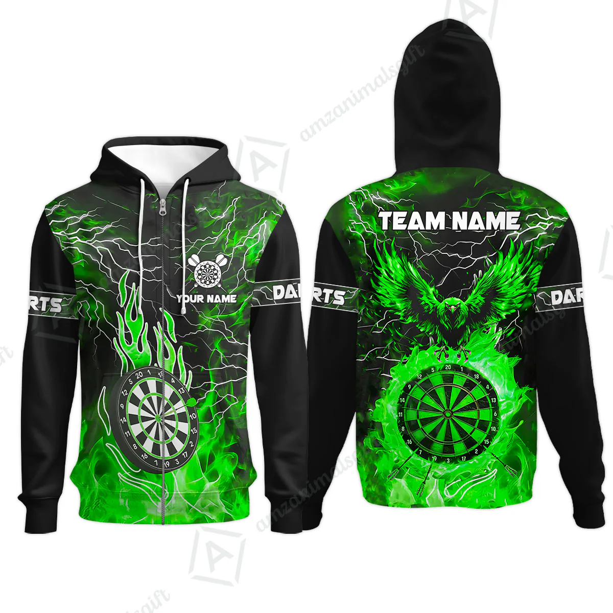 Custom Darts Team Jersey, Dartboard Fire Flame Custom Eagle Darts Jersey Polo Quarter-Zip Shirts, Custom Name And Team Name Darts Uniforms Jersey - Image 60