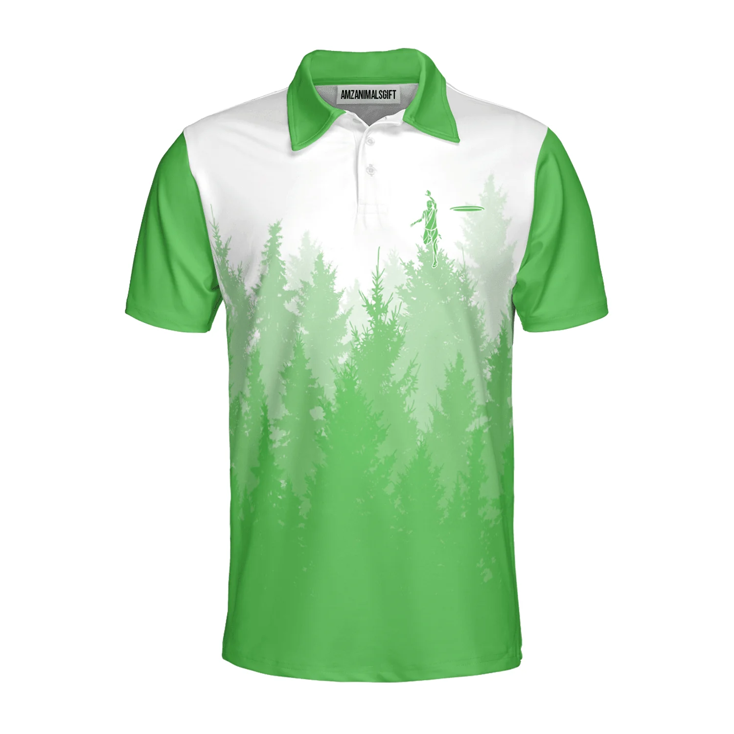 Custom Disc Golf Men Polo Shirt - Disc Golf Basket Hole In The Woods Custom Name Multicolor Apparel - Personalized Gift For Disc Golf Lover, Men, Husband, Team - Image 15