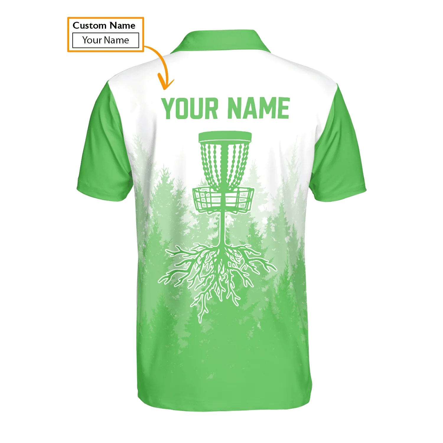 Custom Disc Golf Men Polo Shirt - Disc Golf Basket Hole In The Woods Custom Name Multicolor Apparel - Personalized Gift For Disc Golf Lover, Men, Husband, Team - Image 16