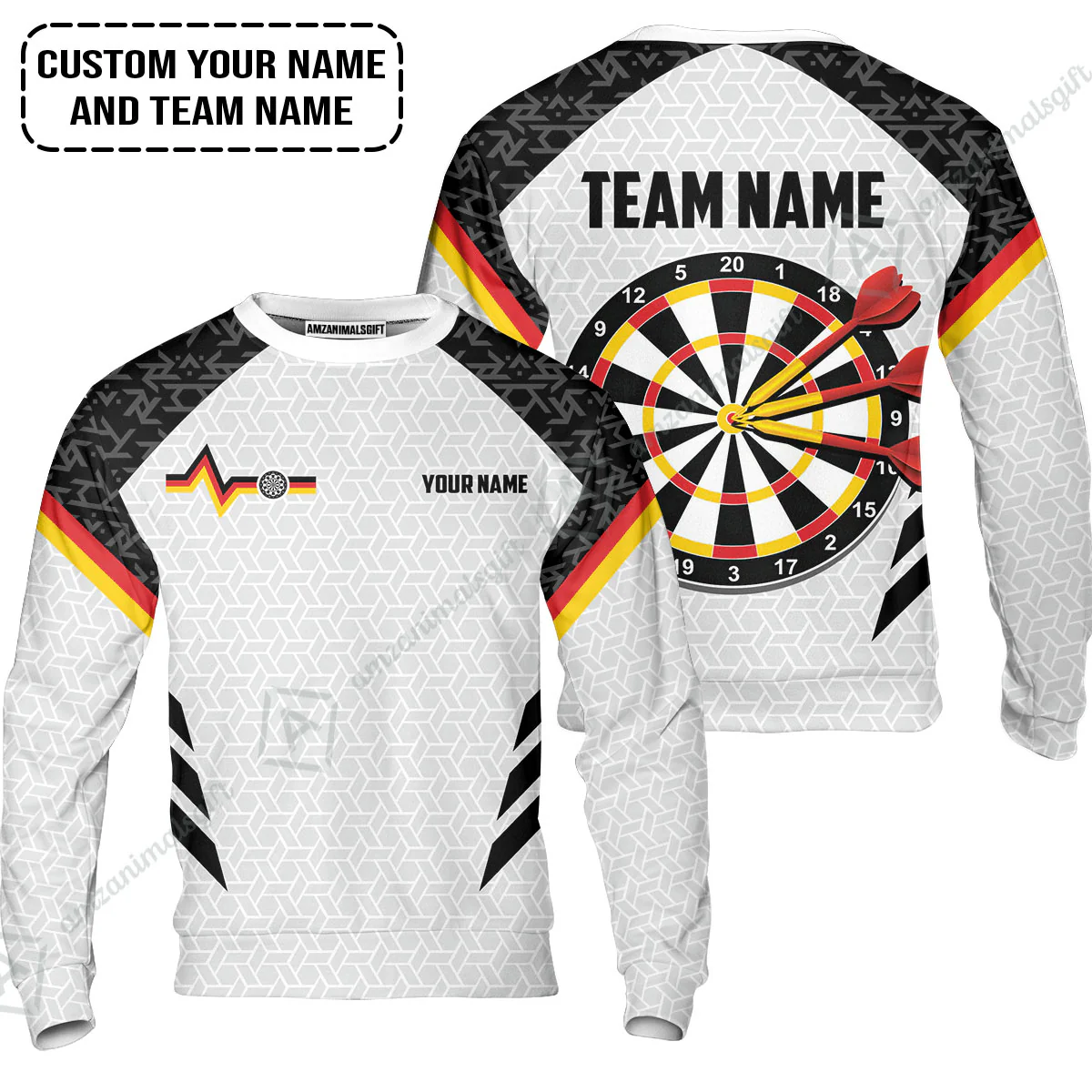 Custom Germany Darts Men Polo Shirt, Personalized Darts For Team Polo Shirt - Image 6