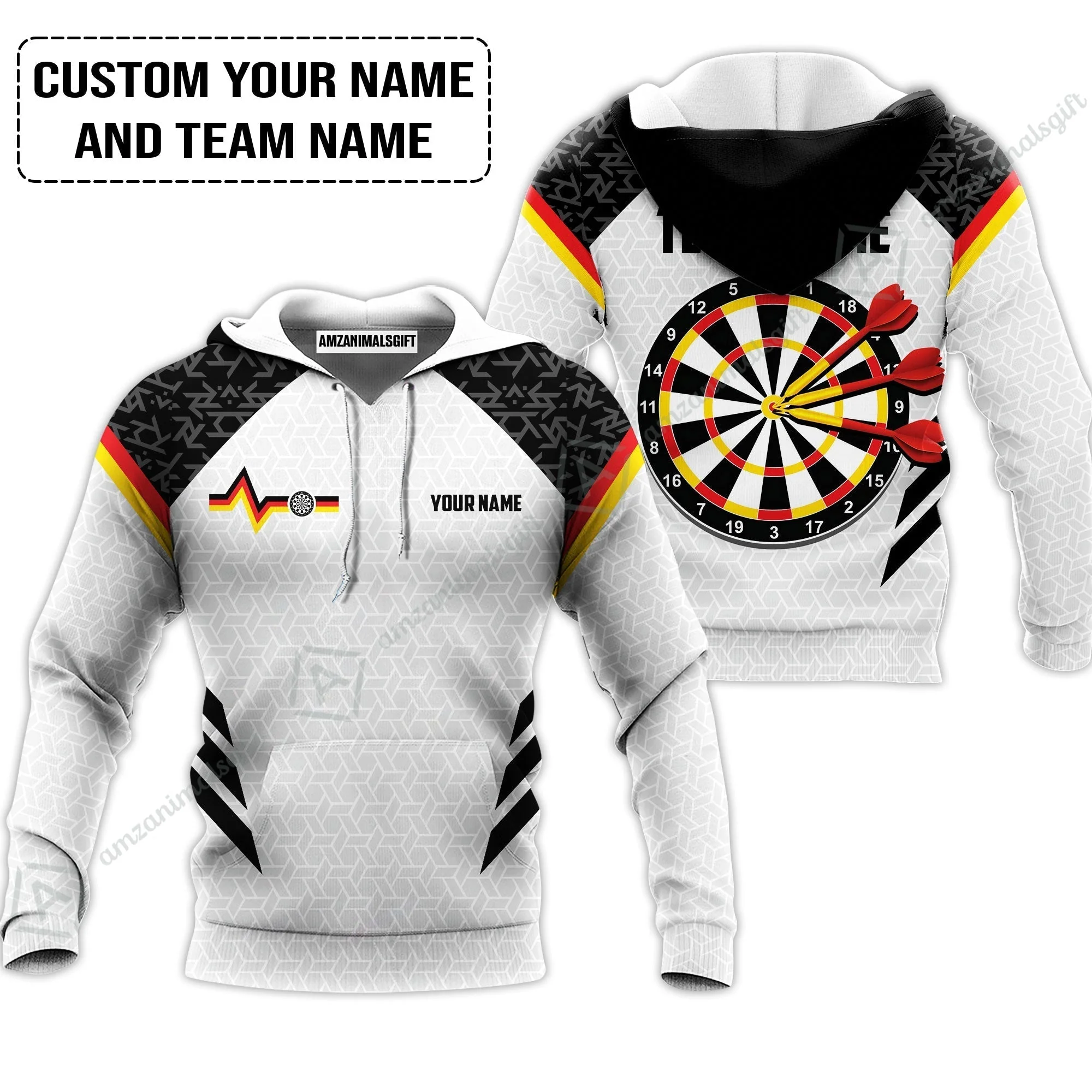 Custom Germany Darts Sweatshirt, Personalized Darts For Team Sweatshirt - Image 3