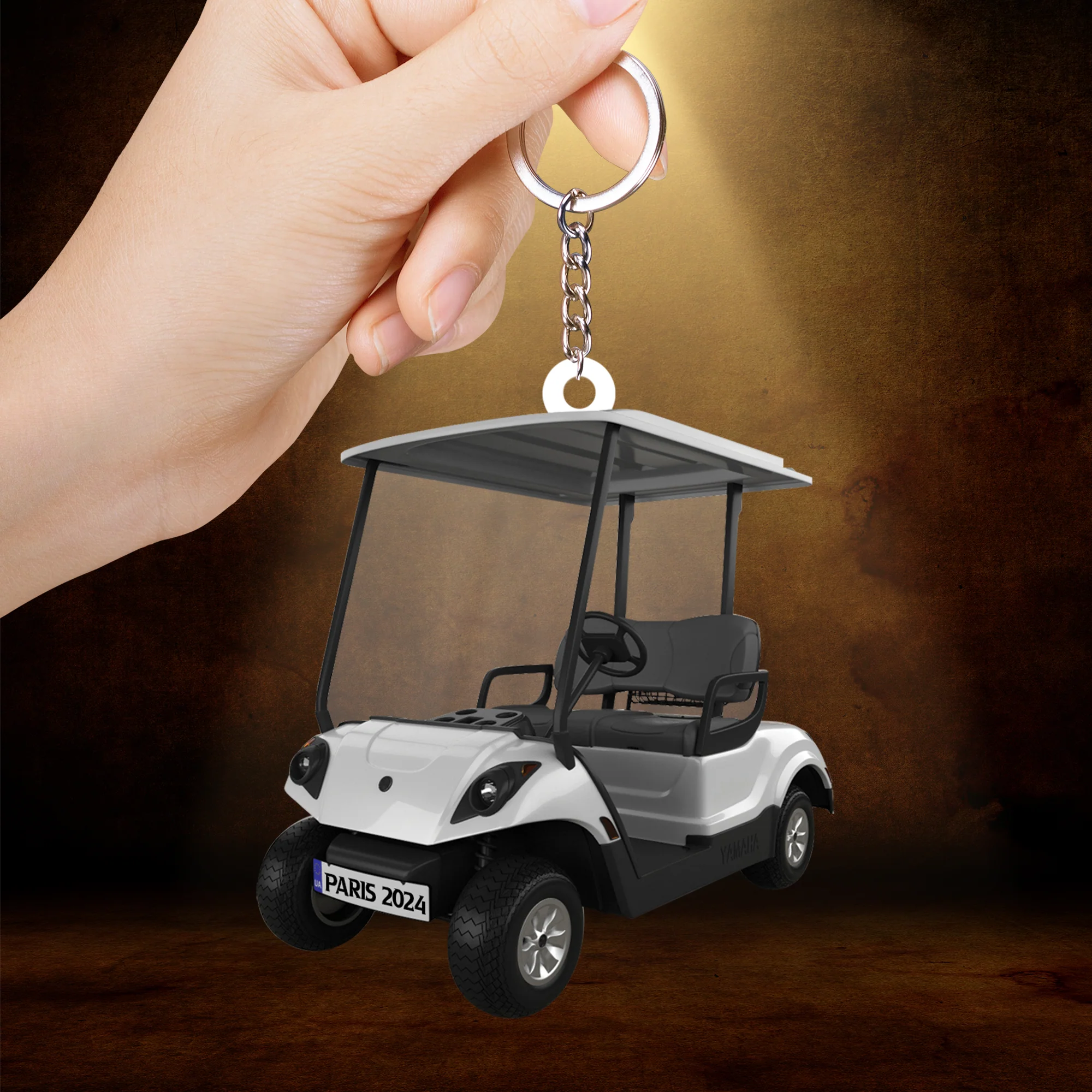 Custom Golf Acrylic Christmas Ornament, Personalized Golf Cart Acrylic Ornament Gift For Golf Lover Golf Players, Christmas,New Year - Image 2