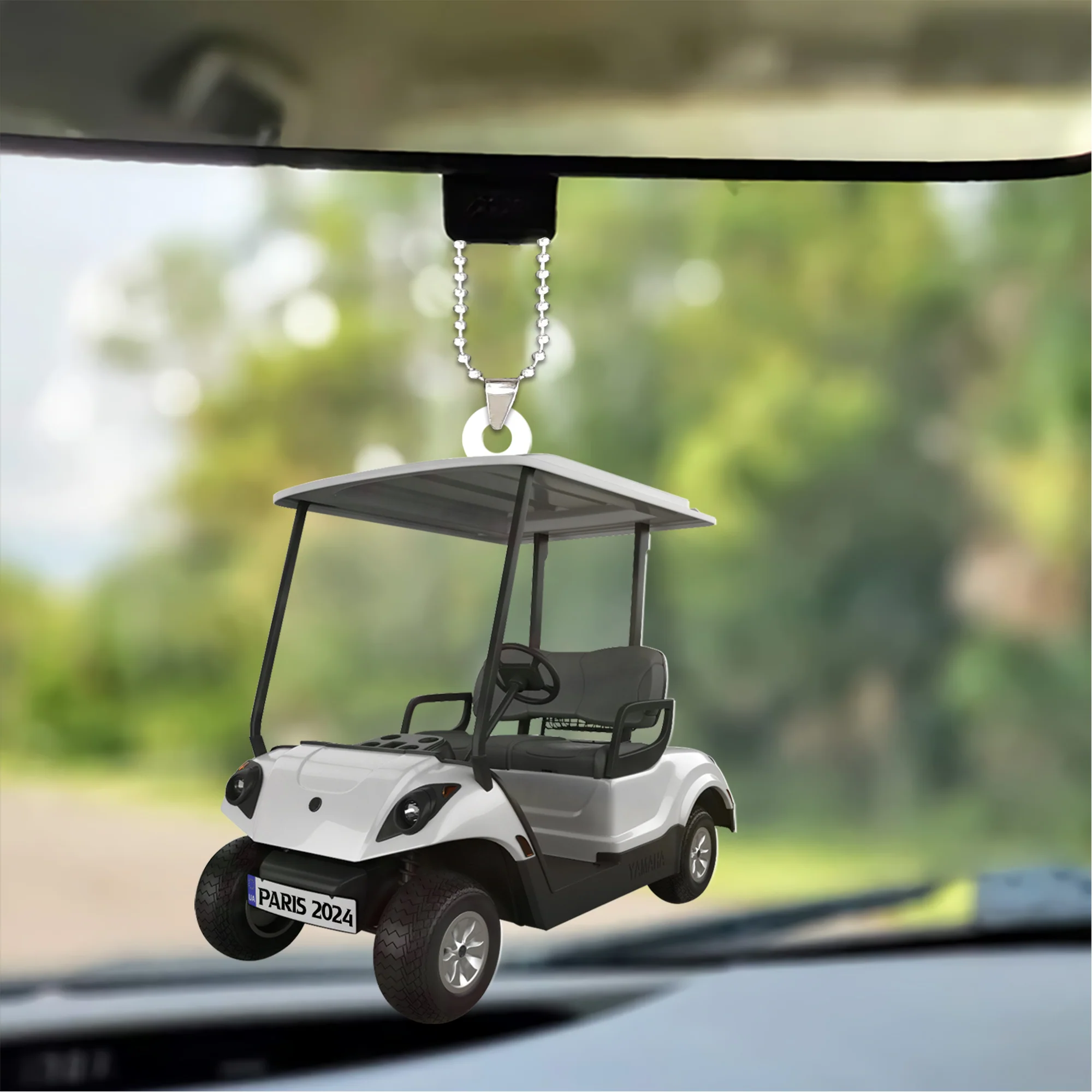Custom Golf Christmas Car Ornament, Personalized Golf Car Ornament Gift For Golf Lover Golf Players, Christmas,New Year - Image 2
