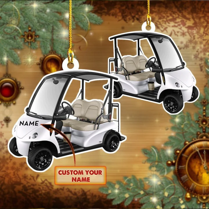 Custom Golf Christmas Car Ornament, Personalized Golf Car Ornament Gift For Golf Lover Golf Players, Christmas,New Year - Image 4