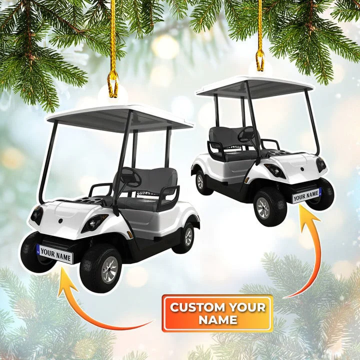 Custom Golf Christmas Car Ornament, Personalized Golf Car Ornament Gift For Golf Lover Golf Players, Christmas,New Year - Image 5