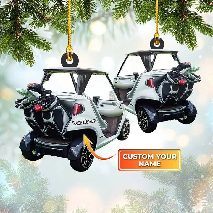 Custom Golf Christmas Car Ornament, Personalized Golf Car Ornament Gift For Golf Lover Golf Players, Christmas,New Year - Image 6