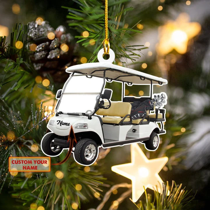 Custom Golf Christmas Car Ornament, Personalized Golf Car Ornament Gift For Golf Lover Golf Players, Christmas,New Year - Image 7