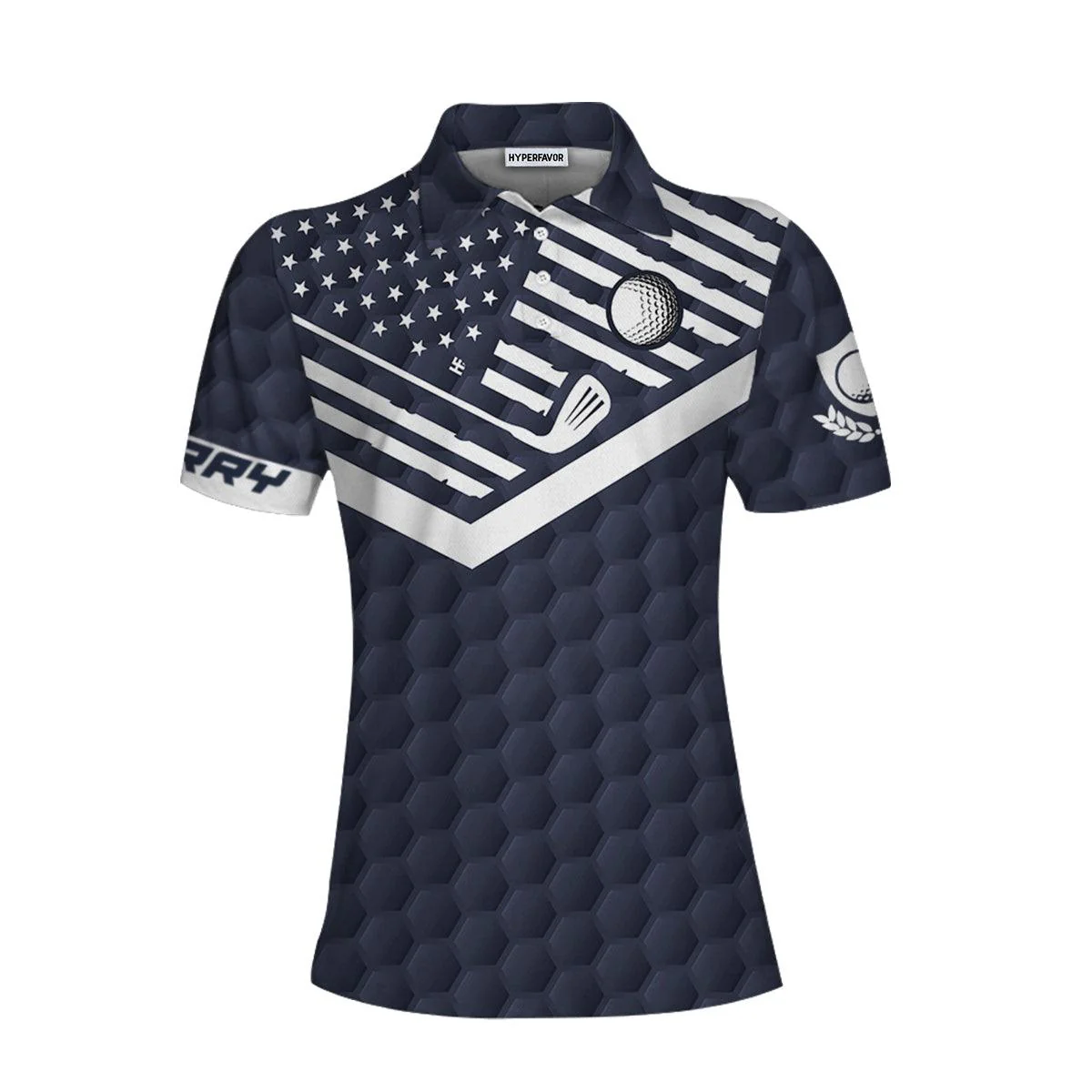 Custom Golf Women Polo Shirt - Your Hole Is My Goal American Flag Golf Custom Name Women Polo Shirt - Perfect Gift For Women, Golfers, Golf Lover