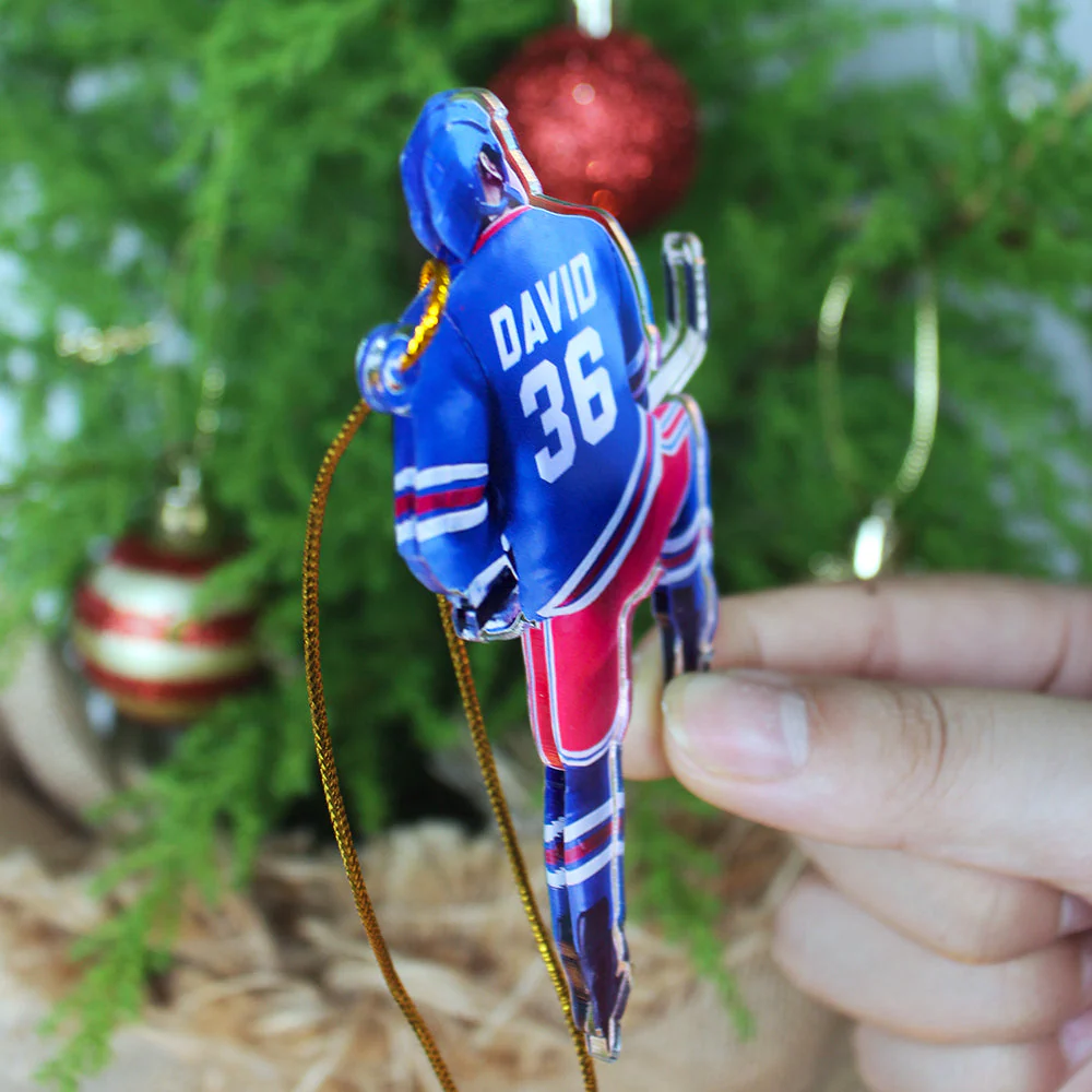 Custom Hockey Acrylic Ornament, Ice Hockey Player Acrylic Ornament - Perfect Gift For Hockey Lover, Christmas, New Year - Image 4