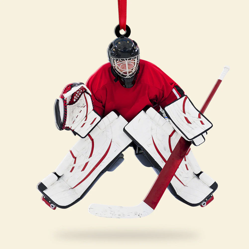 Custom Hockey Acrylic Ornament, Personalized Hockey Photo Ornament, Christmas Tree Decor Acrylic Ornament For Family, Christmas, New Year - Image 3